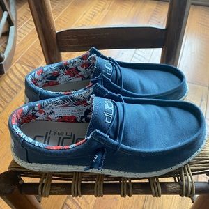 Mens size 11 Hey Dude slip ons